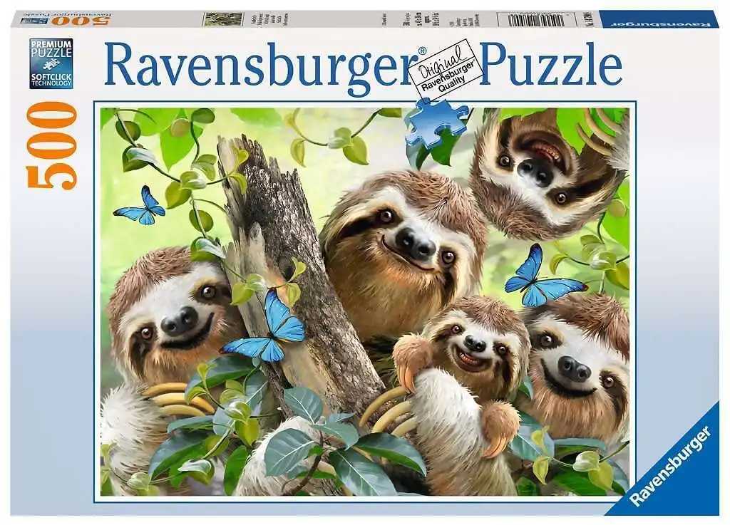 Ravensburger - Sloth Selfie Jigsaw Puzzle 500 Pieces