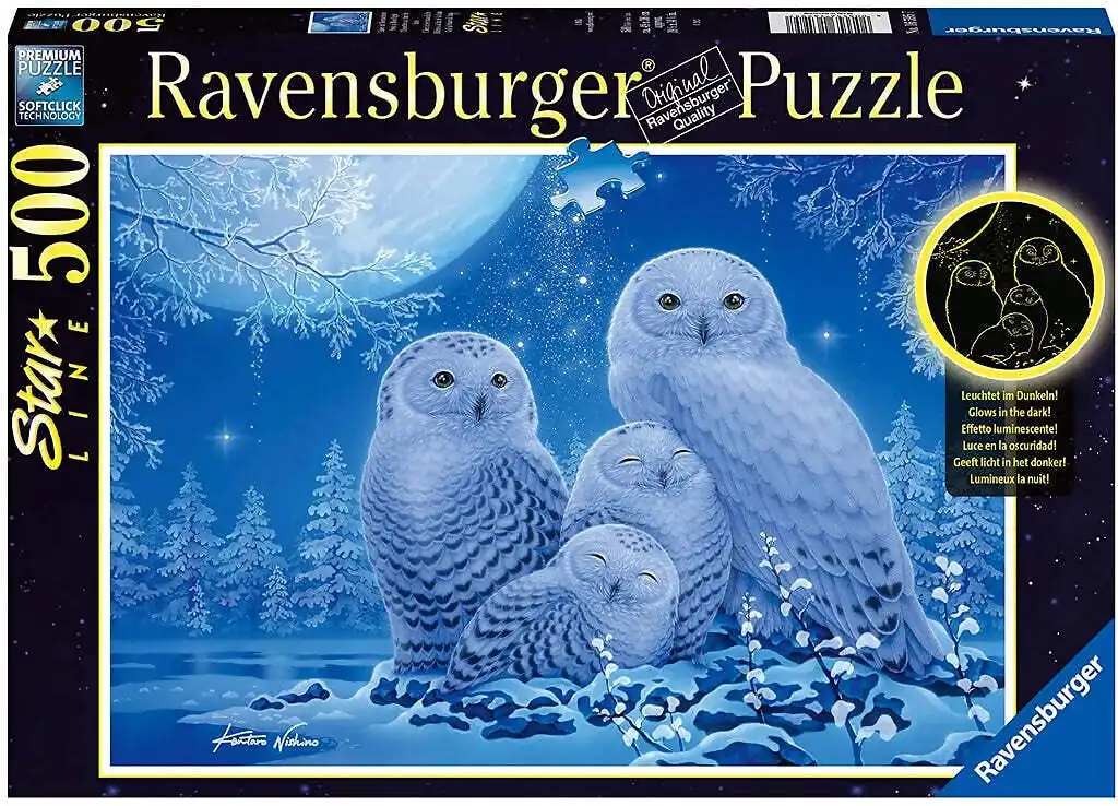 Ravensburger - Owls In The Moonlight Jigsaw Puzzle 500 Pieces
