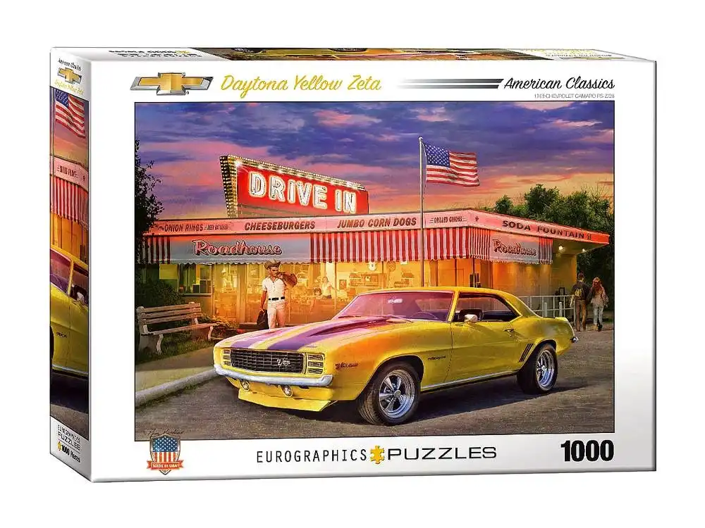 Eurographics - Daytona Yellow Yeta Z-28 1000 Piece Jigsaw Puzzle