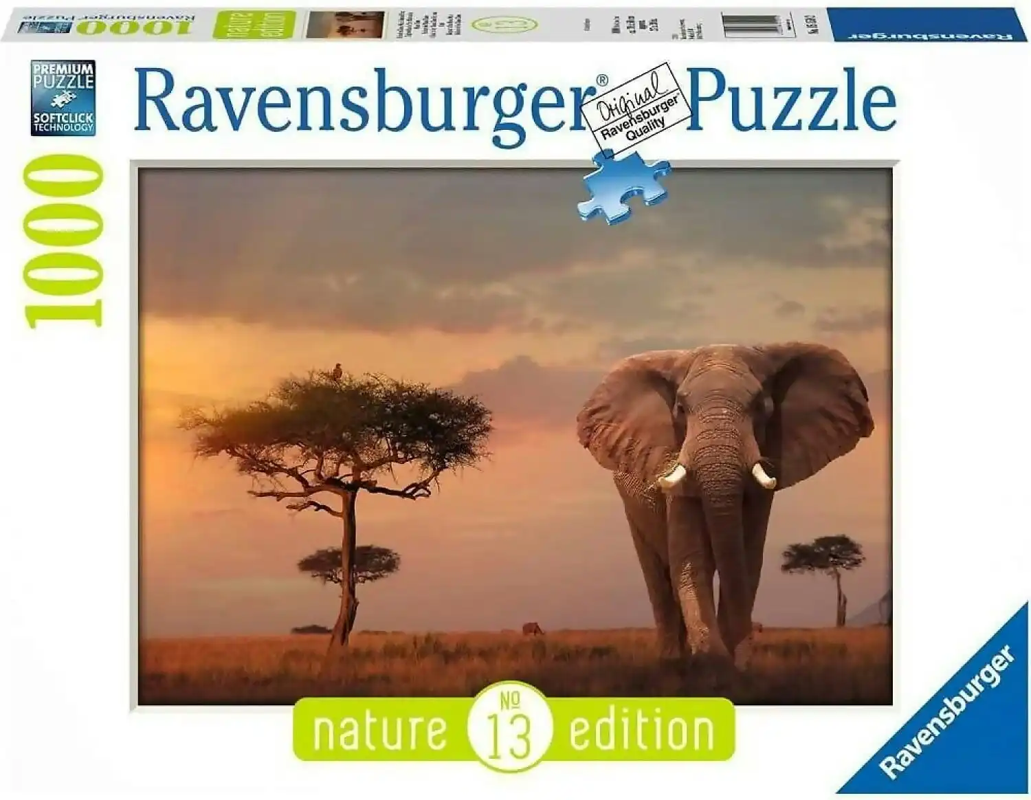 Ravensburger - Elephant Of The Massai Mara Jigsaw Puzzle 1000pc
