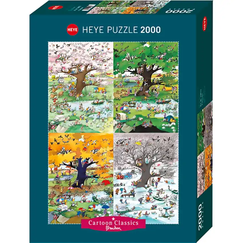 Heye - Cartoon Classics 4 Seasons Jigsaw Puzzle 2000pc
