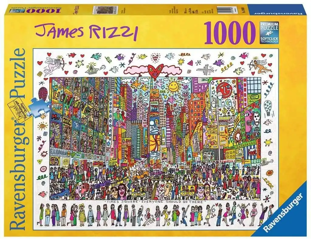 Ravensburger - James Rizzi Times Square 1000 Pieces Jigsaw Puzzle