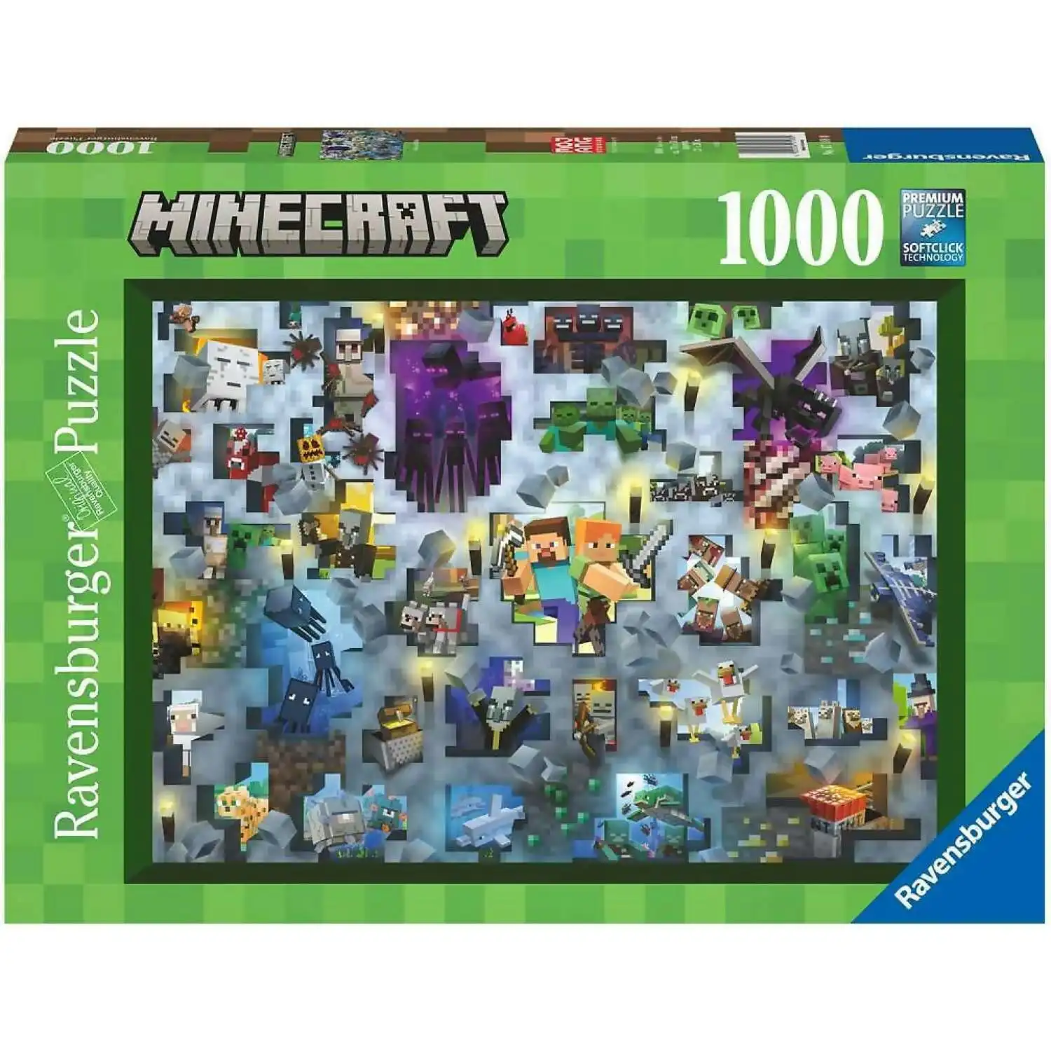 Ravensburger - Minecraft Mobs Jigsaw Puzzle 1000pc