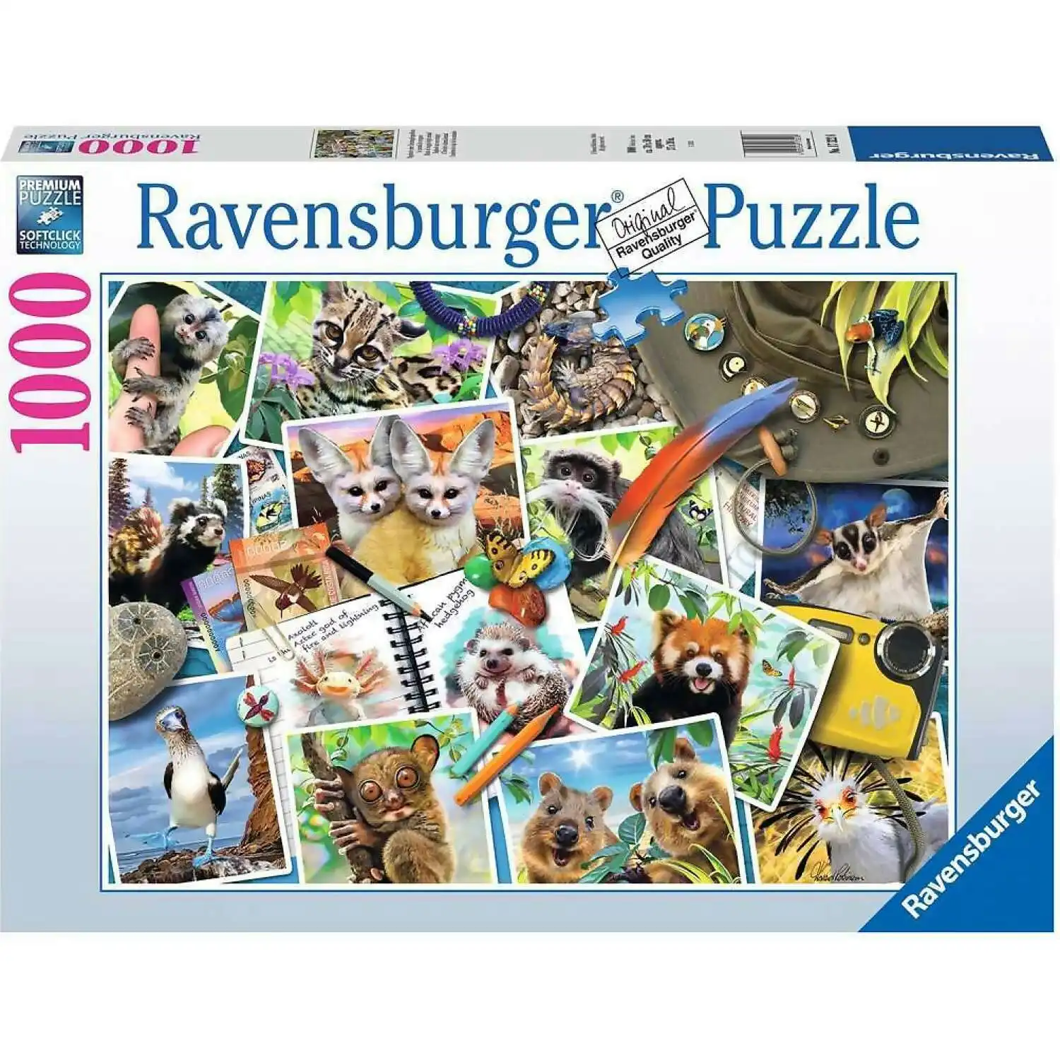 Ravensburger - A Traveler's Animal Journal Jigsaw Puzzle 1000pc