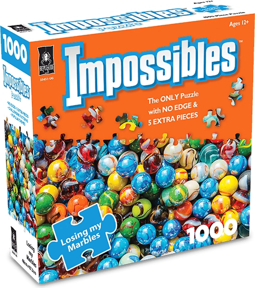 U Games - Impossibles Losing My Marbles 1000pc Jigsaw Puzzle Bepuzzled