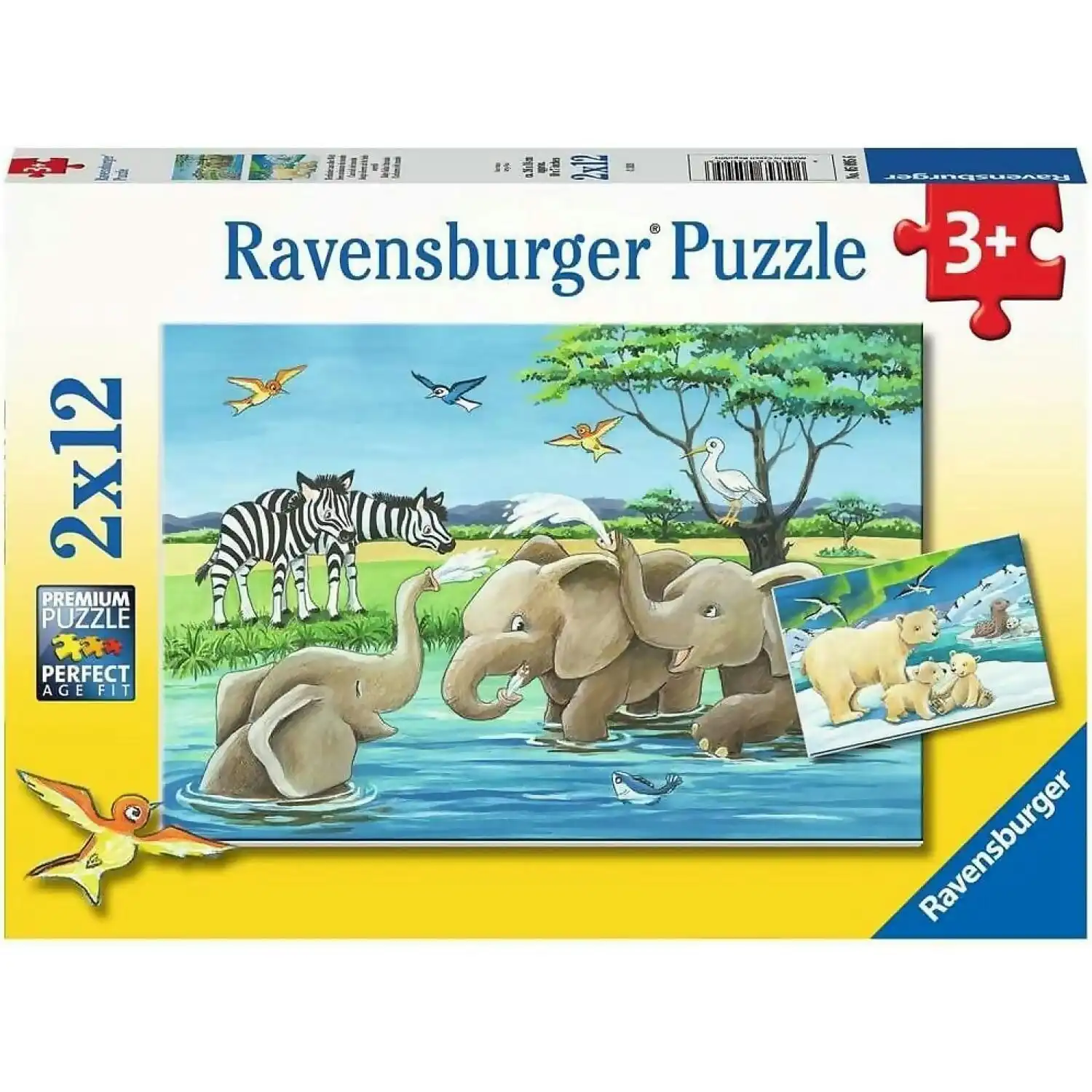 Ravensburger - Baby Safari Animals Jigsaw Puzzle 2 X 12pc