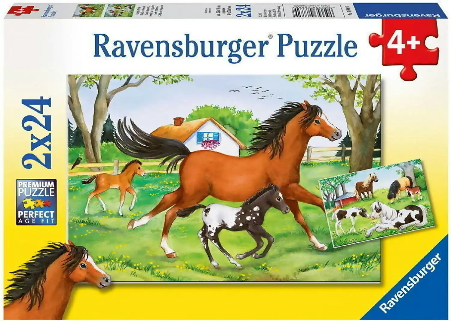 Ravensburger - World Of Horses Jigsaw Puzzle 2x24 Pieces