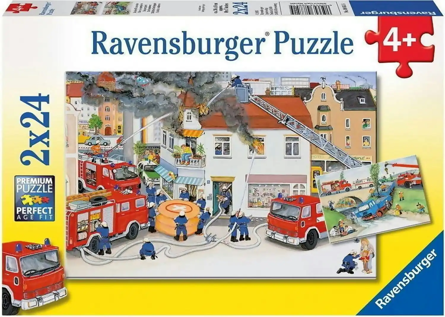Ravensburger - Busy Fire Brigade Jigsaw Puzzle 2x24 Pieces