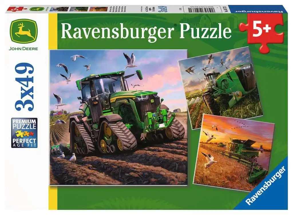 Ravensburger - Seasons Of John Deere In Action Jigsaw Puzzle 3x49 Pieces
