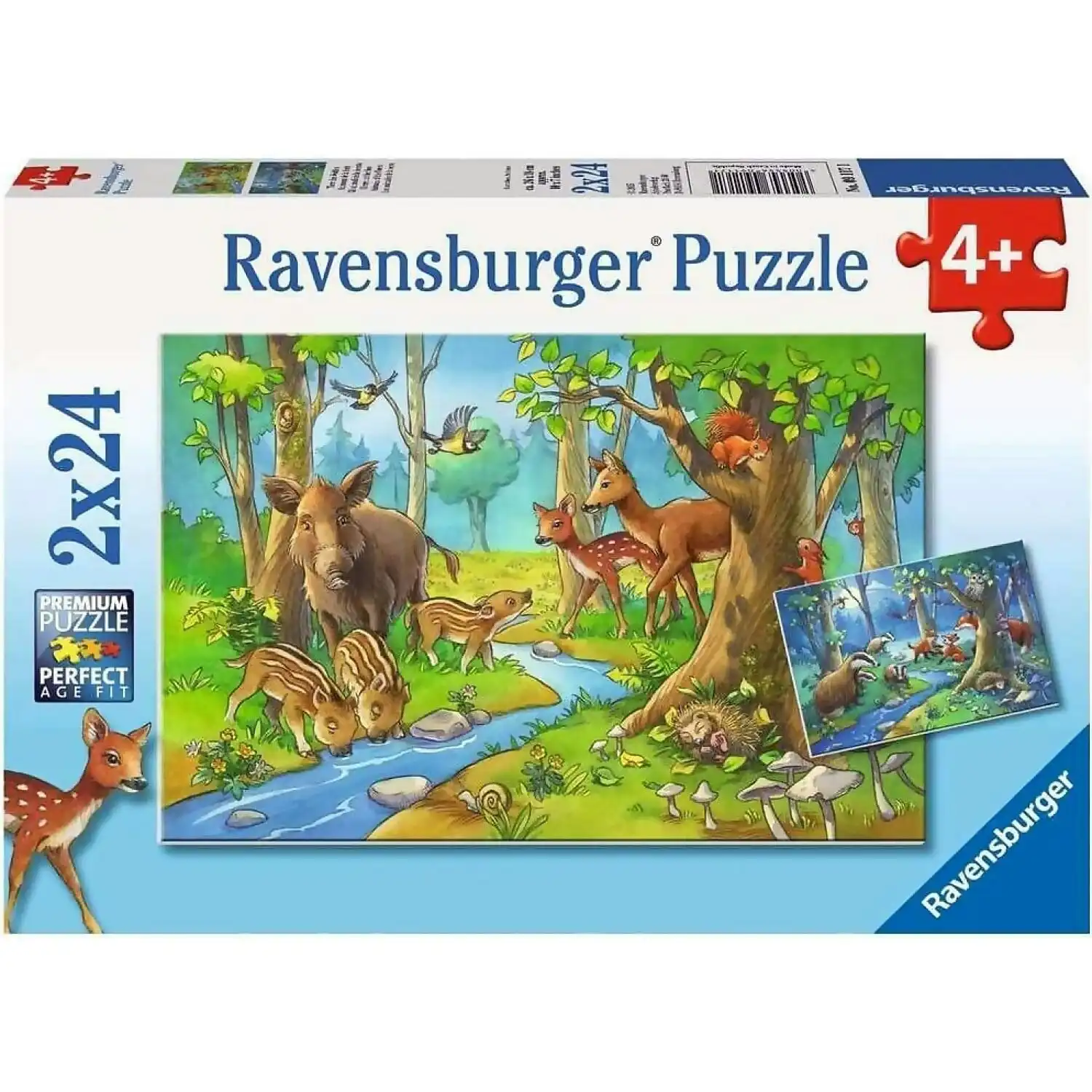 Ravensburger - Cute Forest Animals Jigsaw Puzzle 2 x 24pc