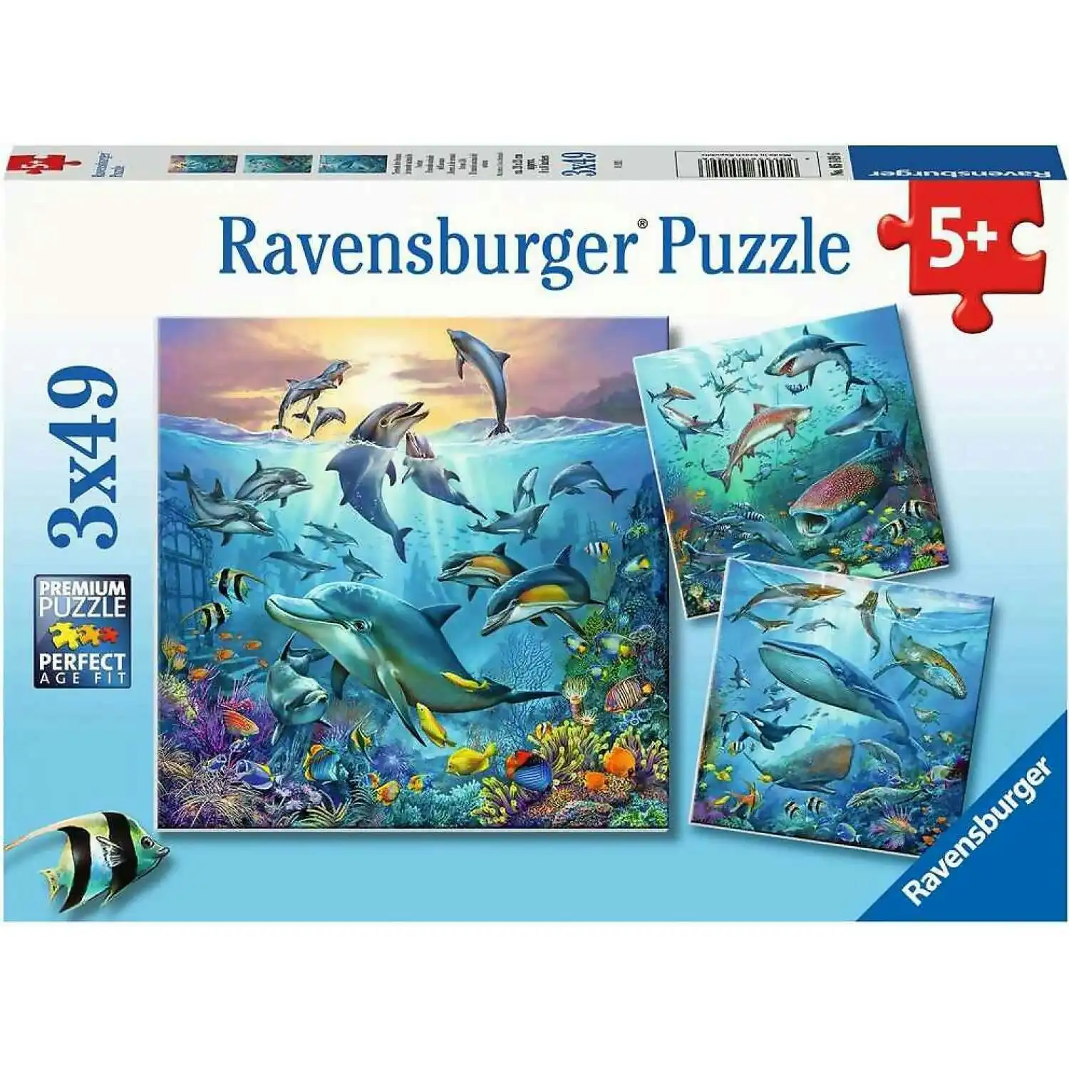Ravensburger - Ocean Life Jigsaw Puzzle 3 X 49pc