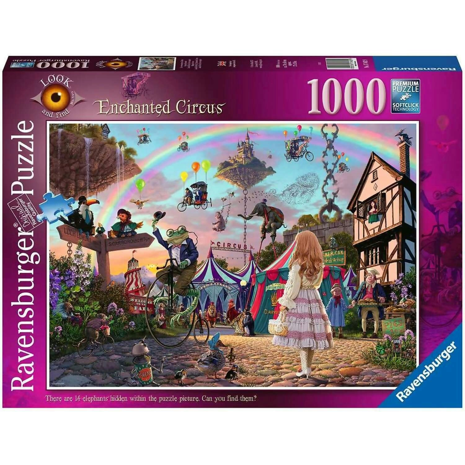 Ravensburger - Look & Find Enchanted Circus Jigsaw Puzzle 1000pc