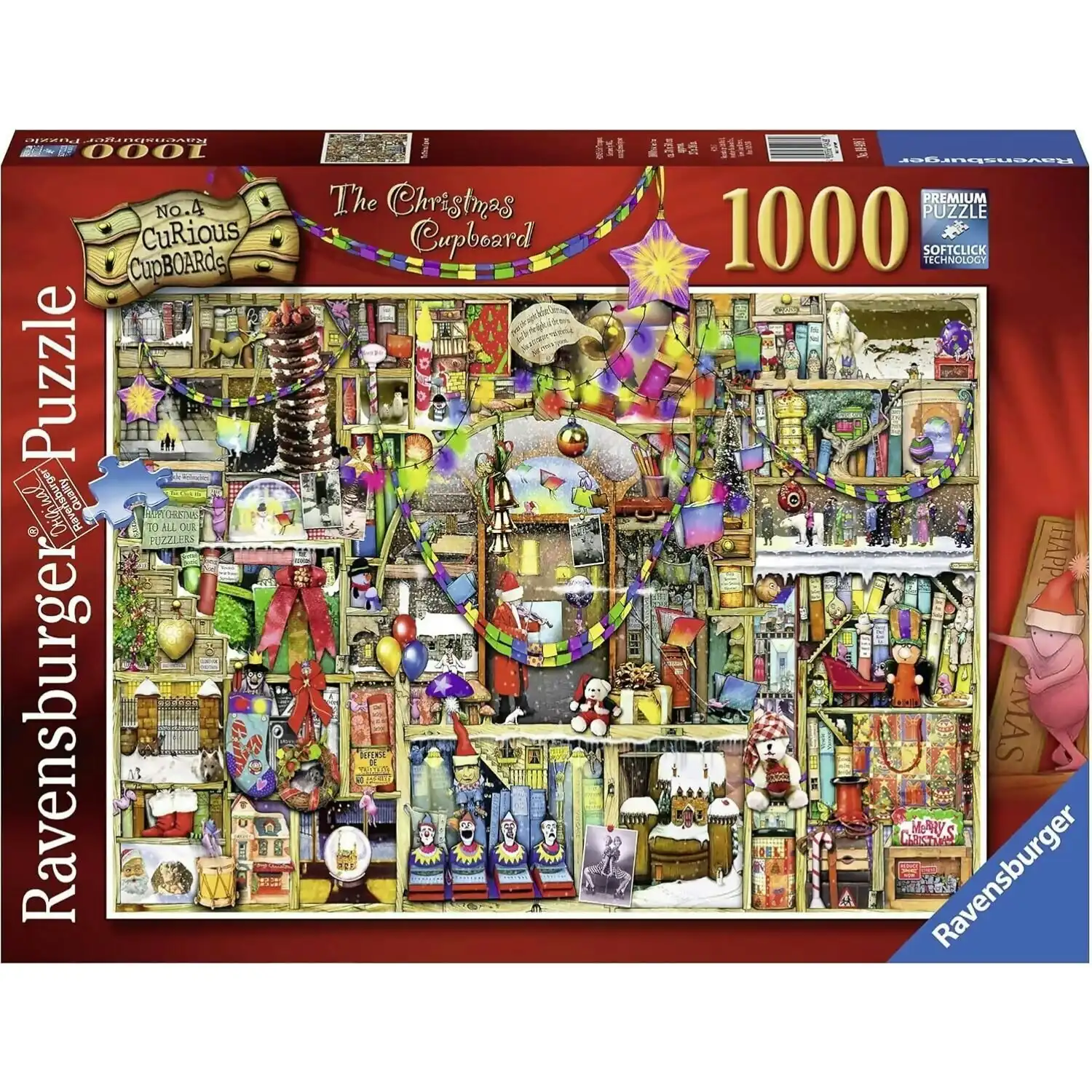 Ravensburger - No.4 Christmas Cupboard Puzzle 1000 Pieces Jigsaw Puzzle 1000pc