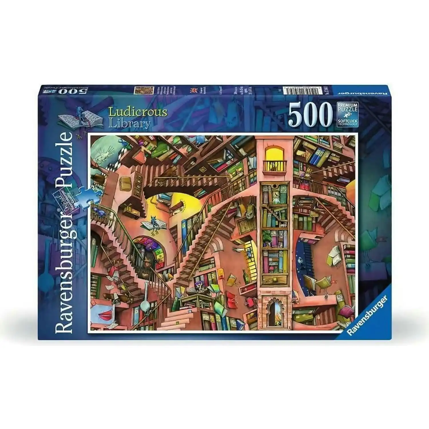 Ravensburger - Ludicrous Library Jigsaw Puzzle 500pc