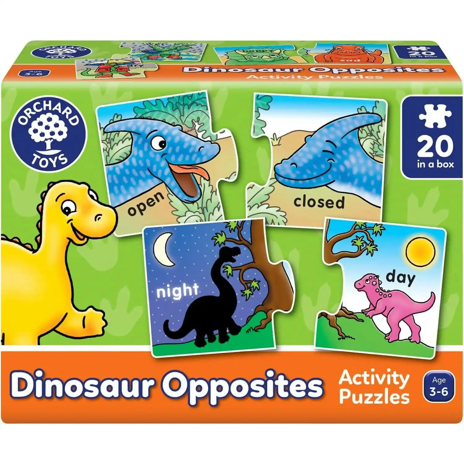 Orchard Toys - Dino Opposites Jigsaw Puzzle 20 X 2 Pieces
