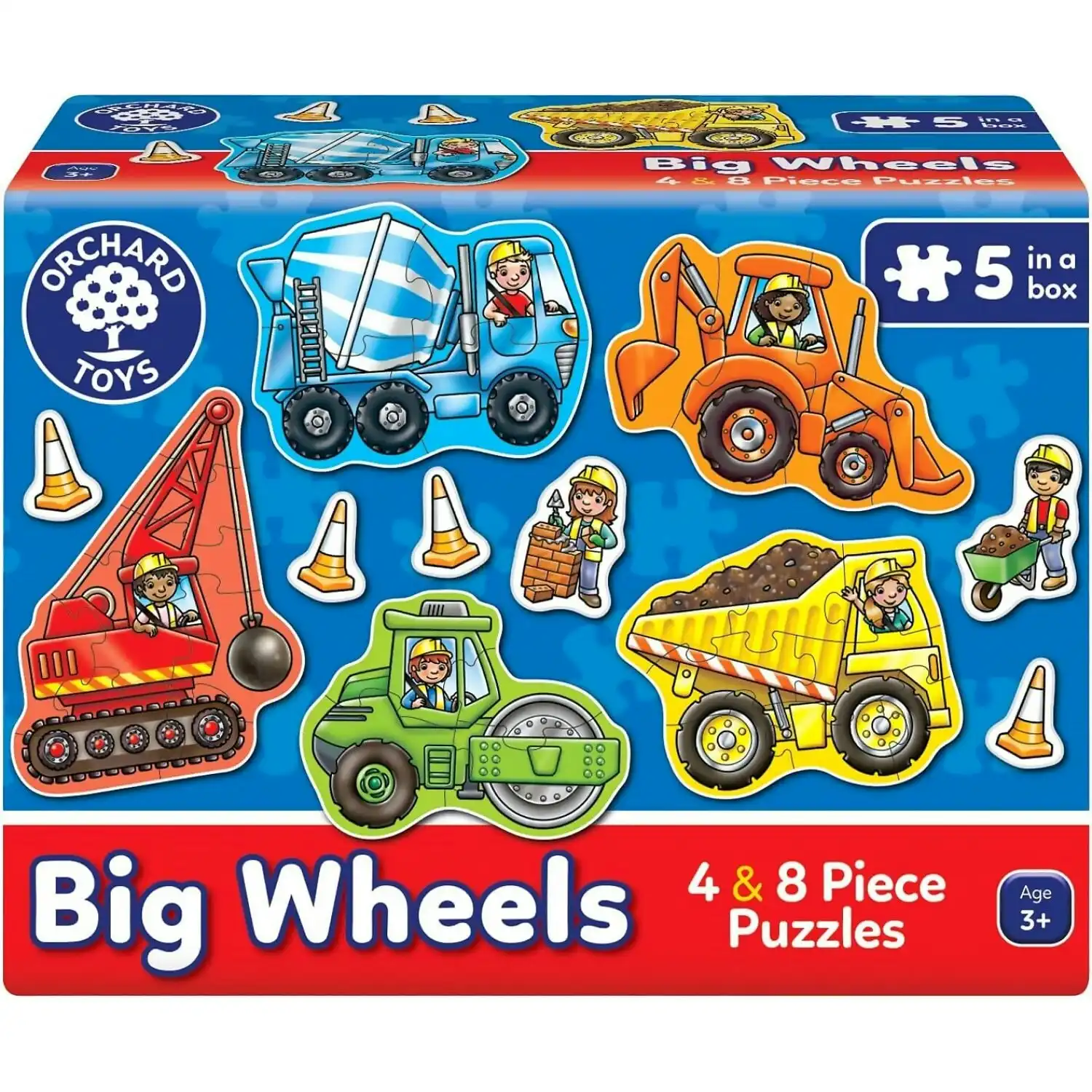 Orchard Toys - Big Wheels Jigsaw Puzzle 4 X 8 Pieces