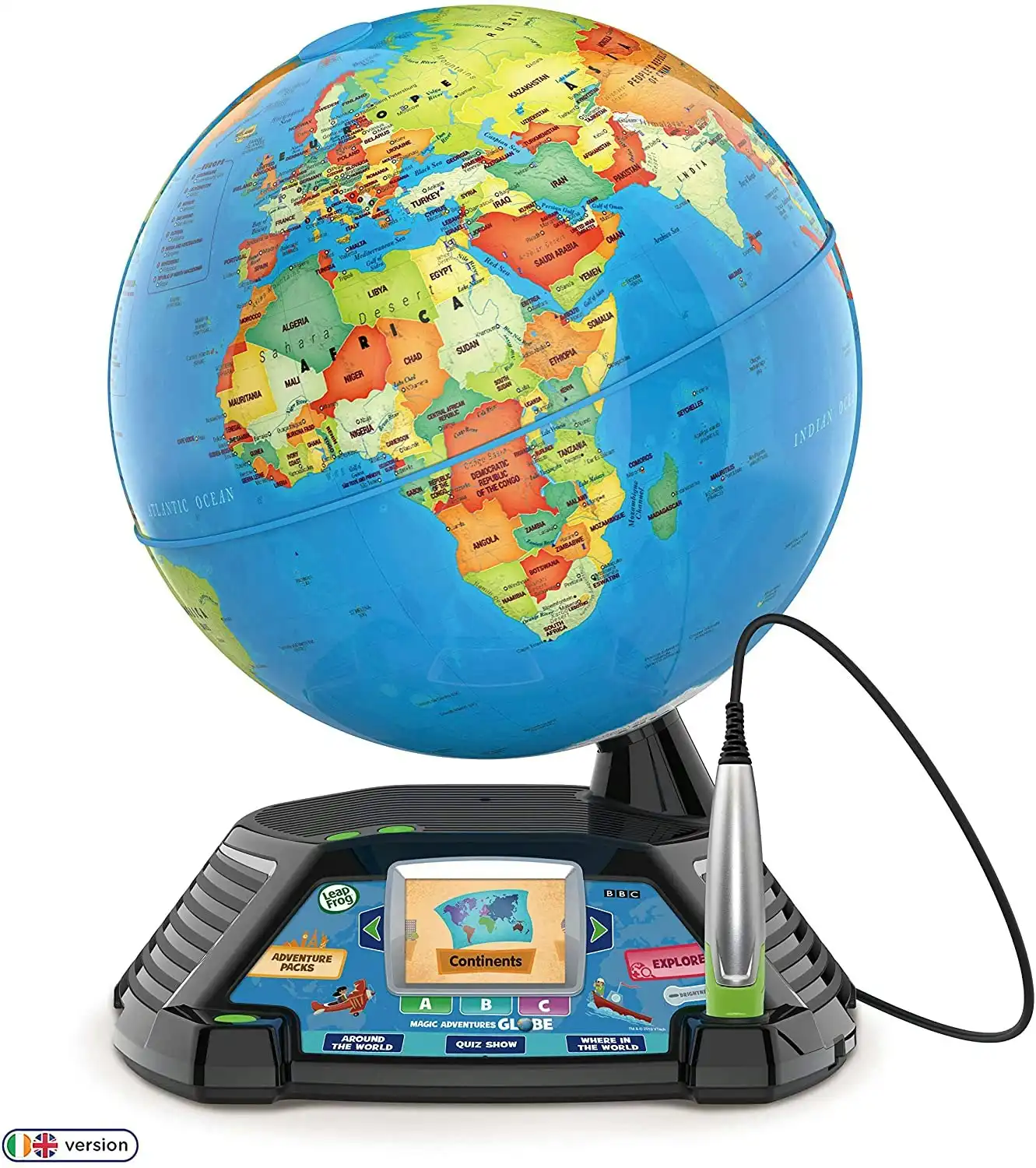 LeapFrog - Magic Adventures Globe - Interactive Educational Children's Globe with LCD Screen and BBC Videos
