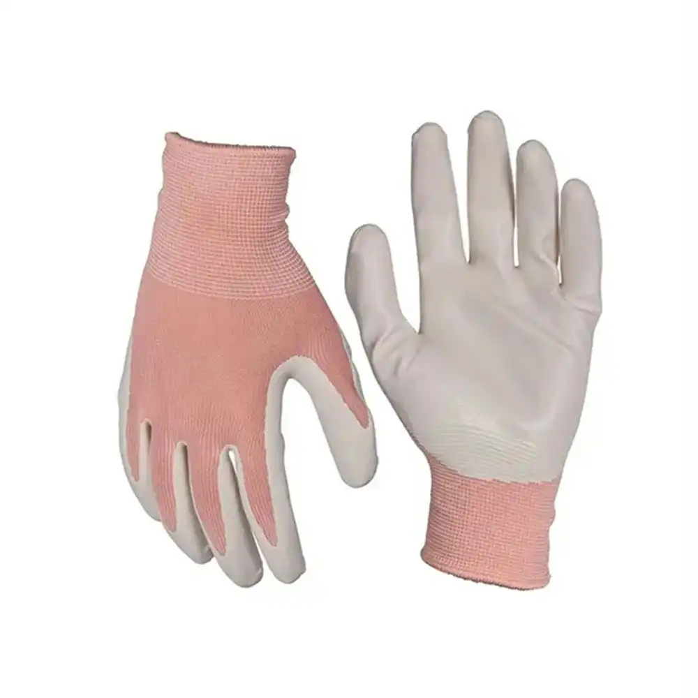 Soft Polyester Blue Gardening Gloves Pastel - Large