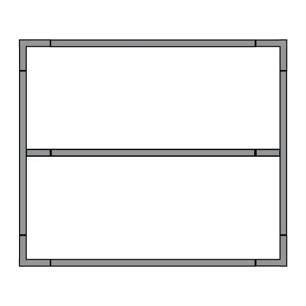 Quick Frame 2.5m W x 1.8m H Fence Panel