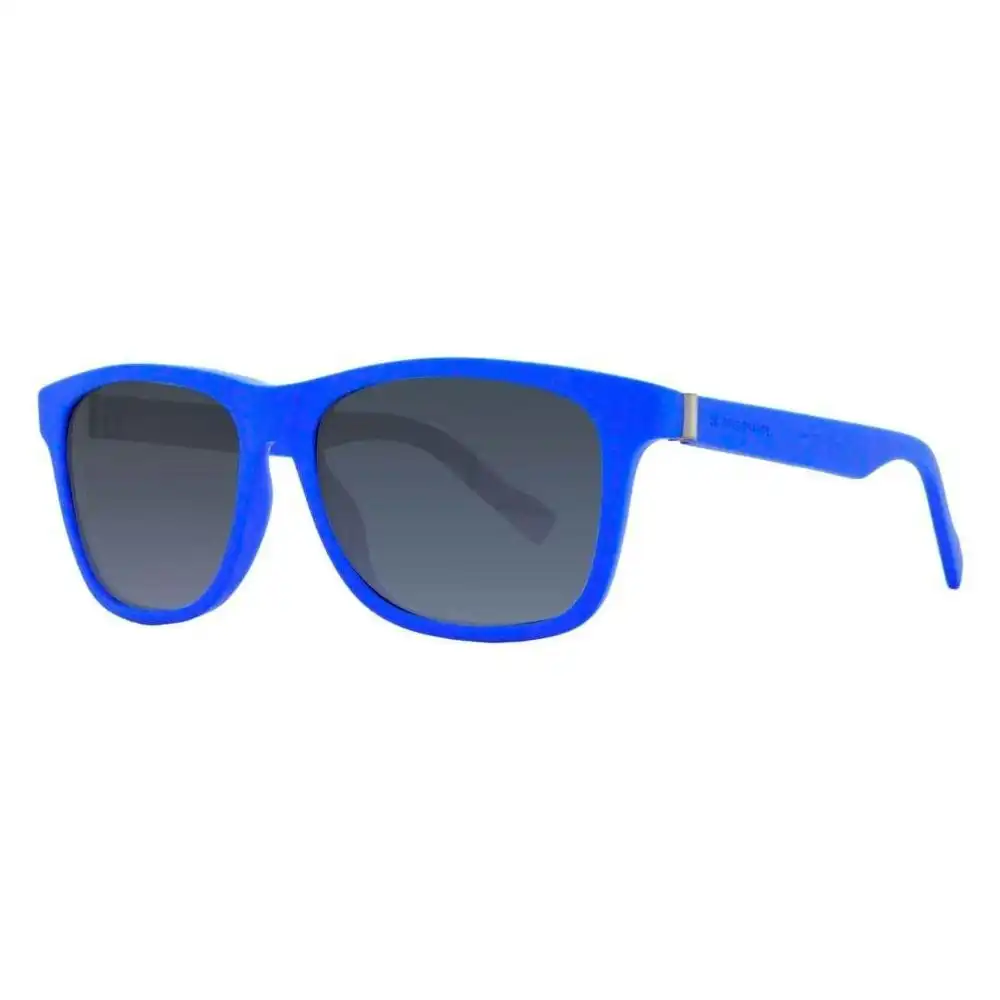 Boss Orange 0117_S Men's Square Grey Lens & Blue Frame Sunglasses