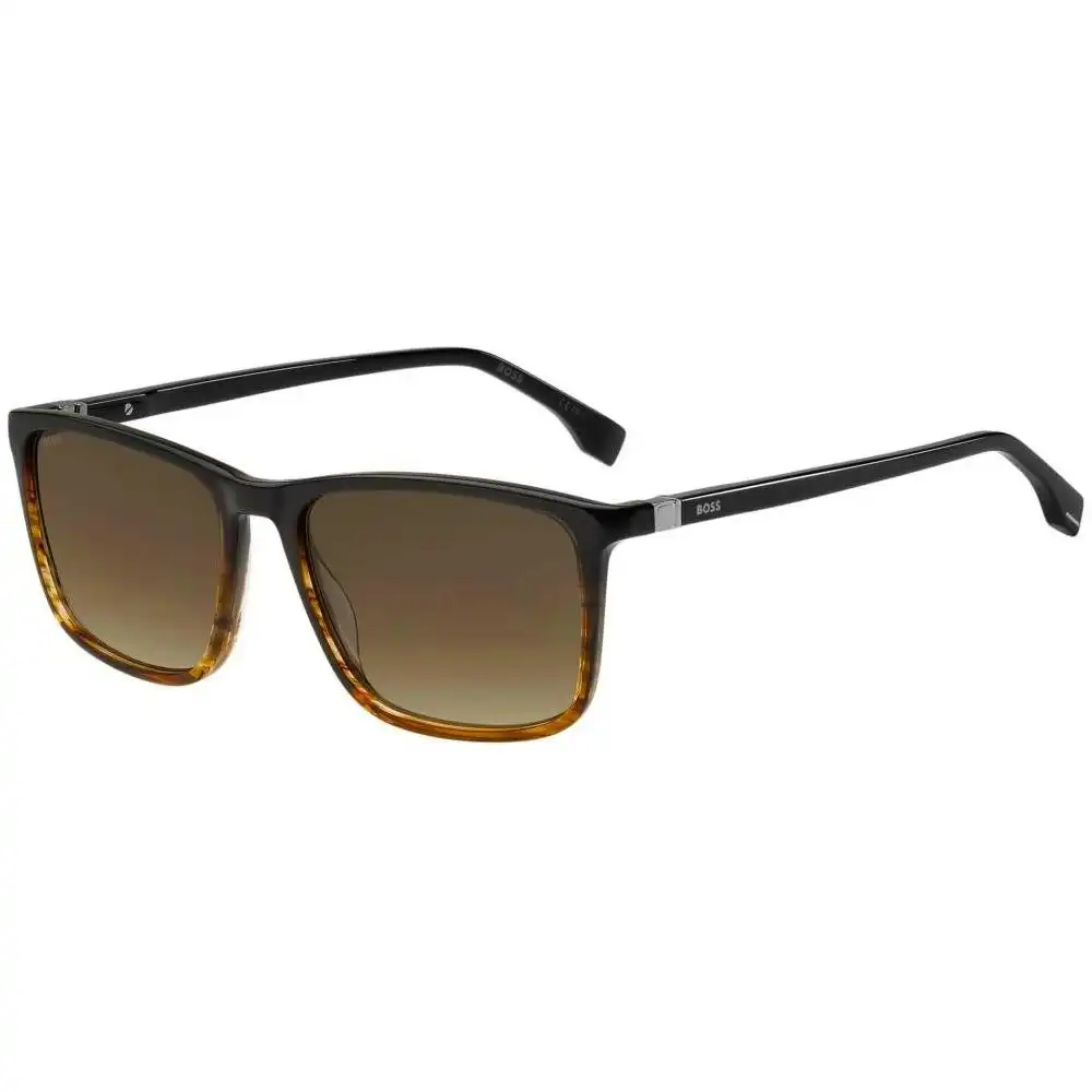Hugo Boss Sunglasses Hugo Boss Rectangular Sunglasses - Model 1434_s For Men With Blue Lenses