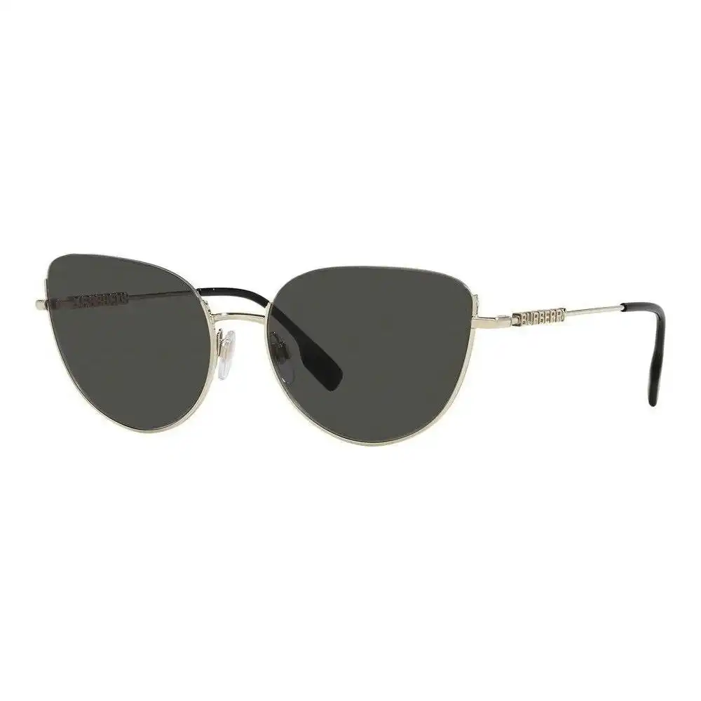 Burberry Sunglasses Burberry Harper Be 3144 Women's Cat Eye Sunglasses - Elegant Black Gradient Lenses