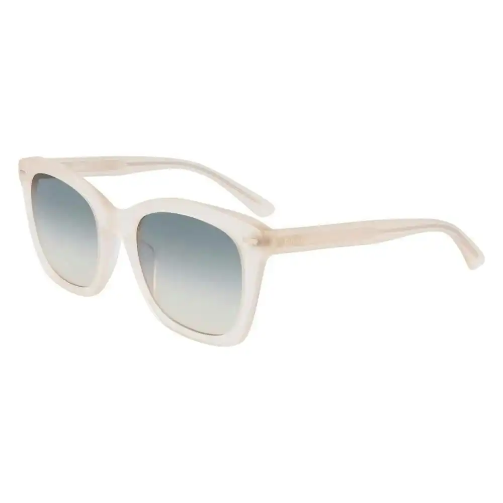 Calvin Klein Sunglasses Calvin Klein Ck21506s Women's Square White Sunglasses With Smokey Gradient Lenses