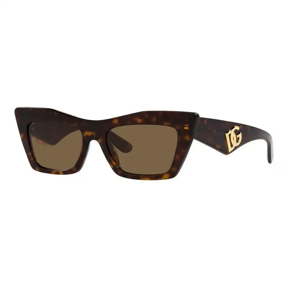 Dolce & Gabbana Sunglasses Dolce & Gabbana Dg 4435 Women's Rectangular Sunglasses With Brown Gradient Lenses