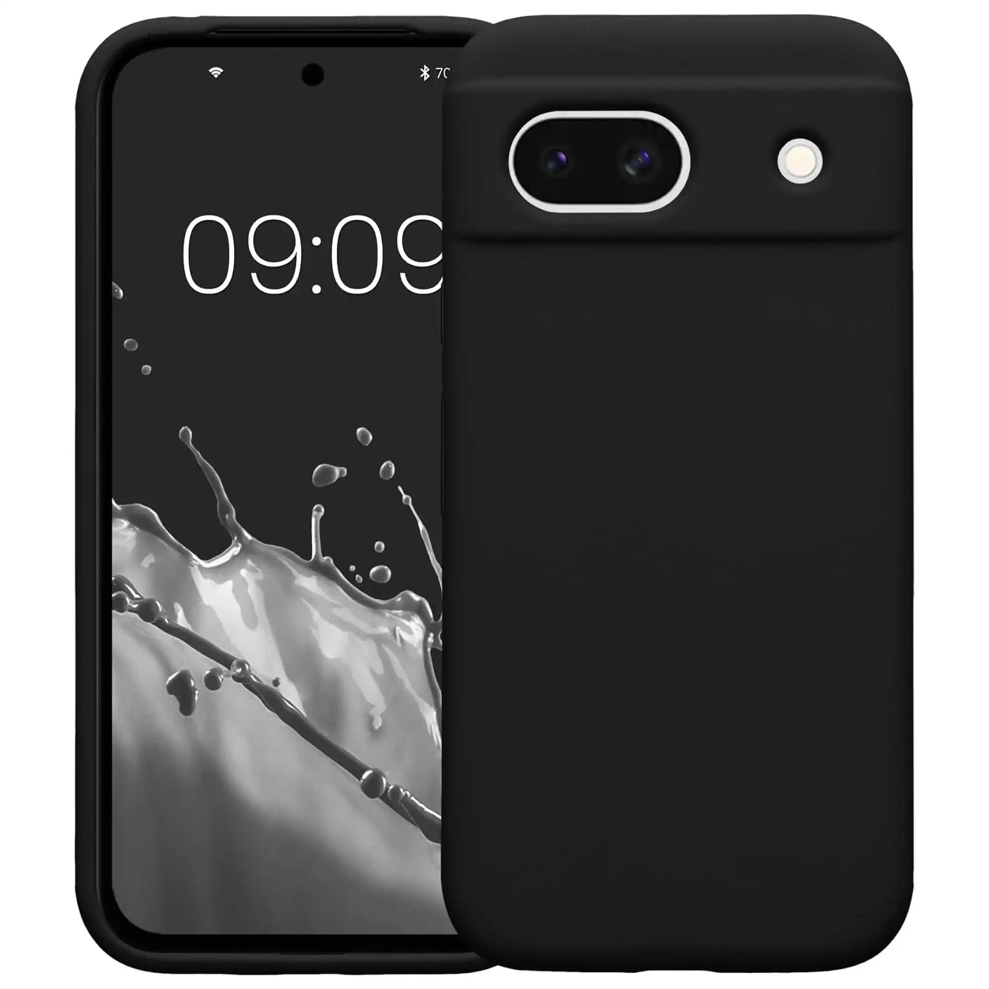 MEZON Google Pixel 8a (6.1") Slim Black Premium TPU Gel Back Case – Shock Absorption (Pixel 8a, Gel Black)