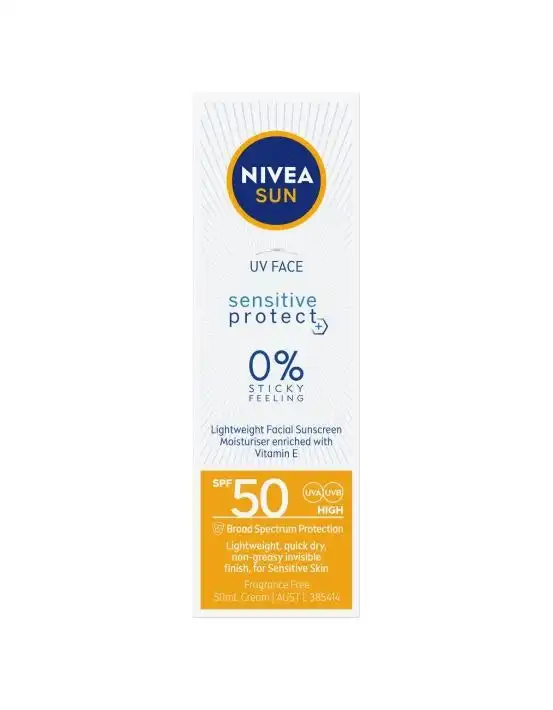 Nivea Sun UV Face Sunscreen SPF50 Sensitive 50ml