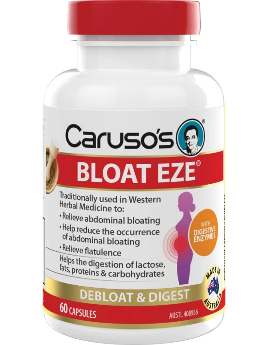 Caruso's Natural Health Bloat Eze 60 Capsules