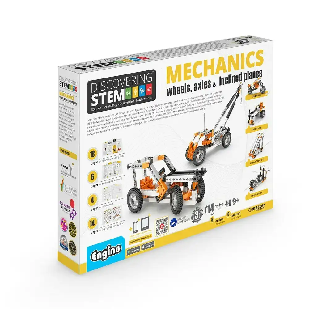 Engino - Discovering STEM - Wheels, Axles & Inclined Planes