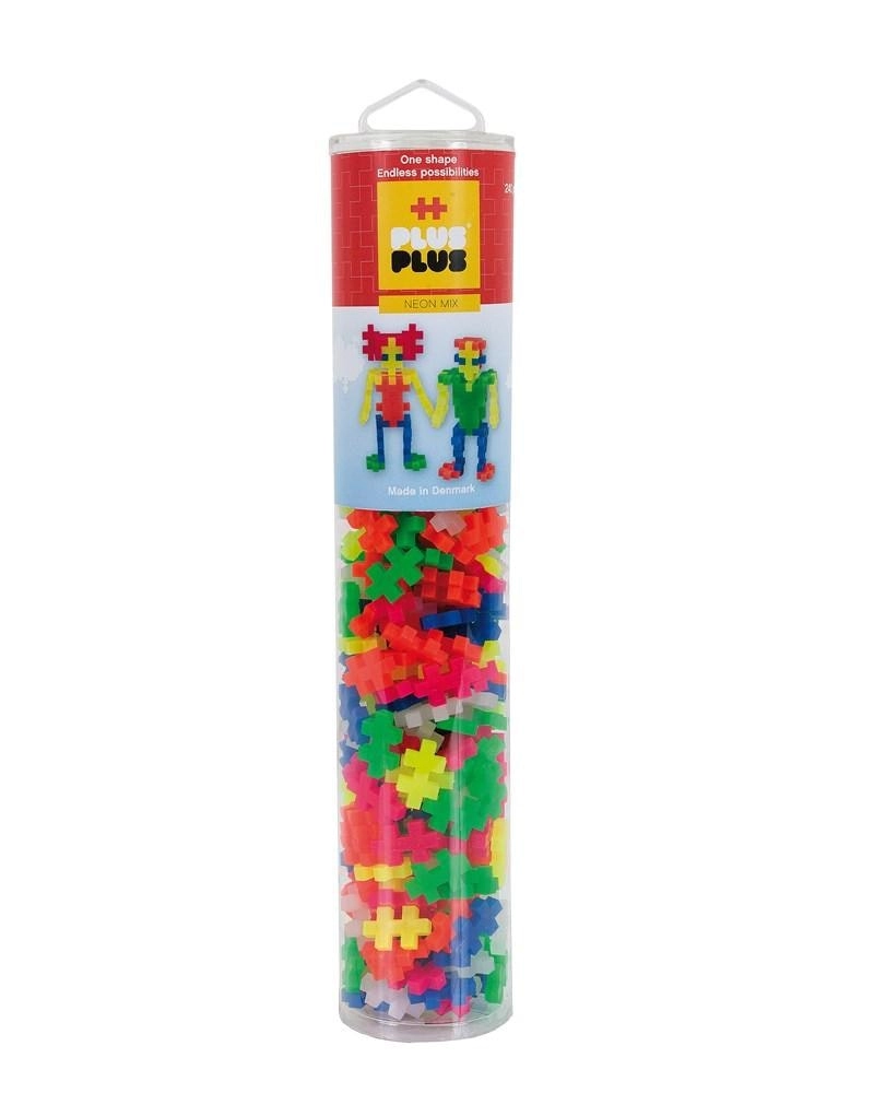 Plus-Plus -  Neon mix  - 240 pcs - Tube