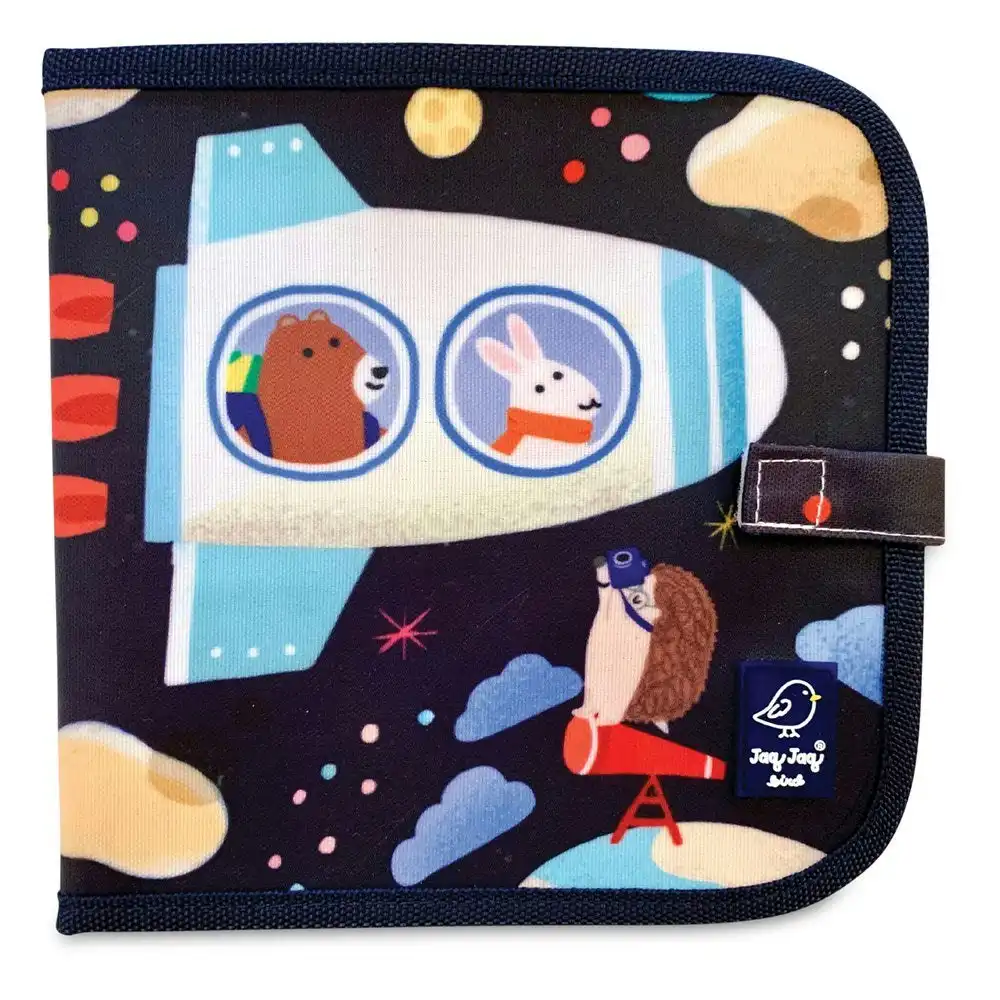 Jaq Jaq Bird -  Doodle It & Go Erasable Book - Jaq Jaq Bird & Friends - Spaceships