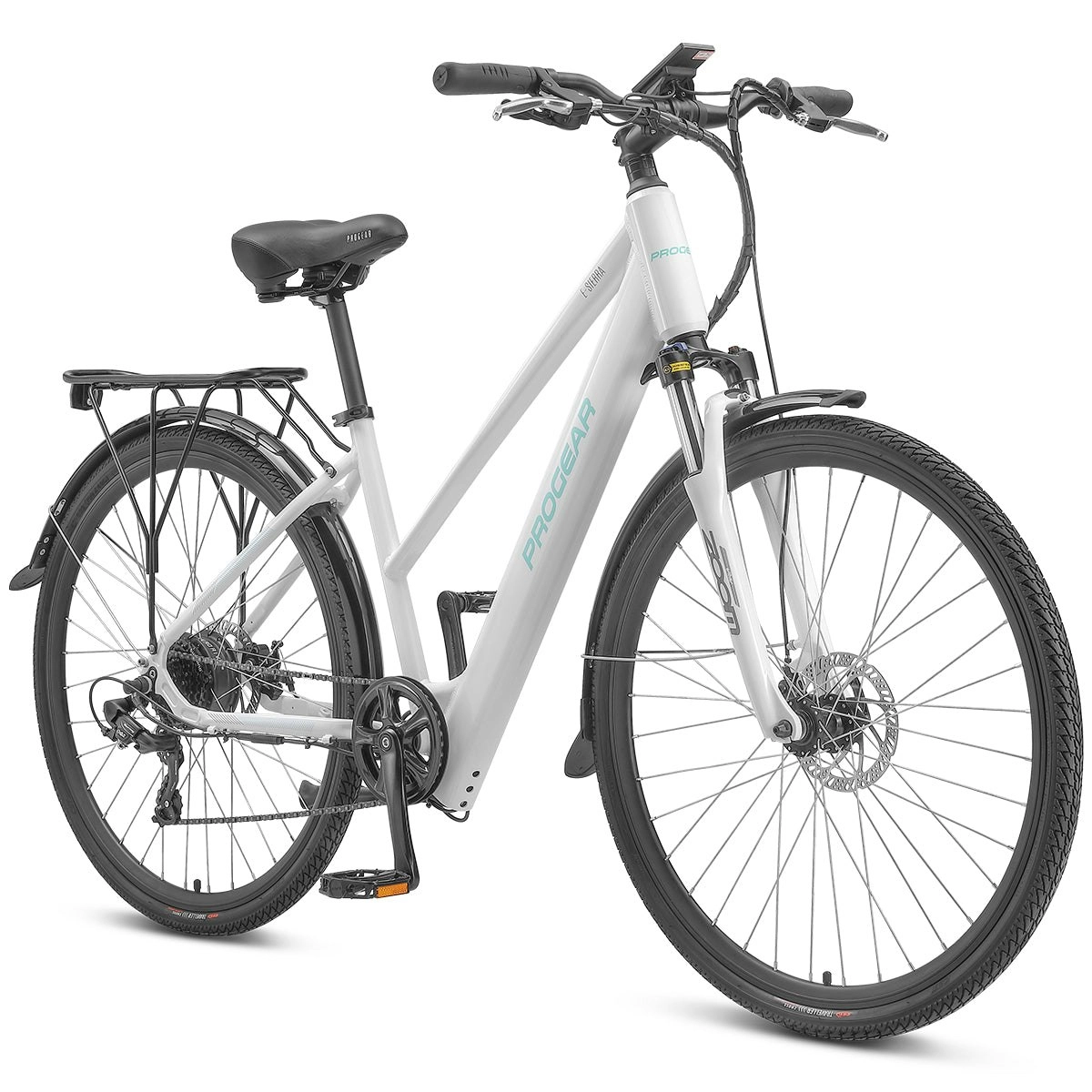 Progear E-Sierra Ladies 700*17" Hybrid 250w Electric Bike - Whisper White