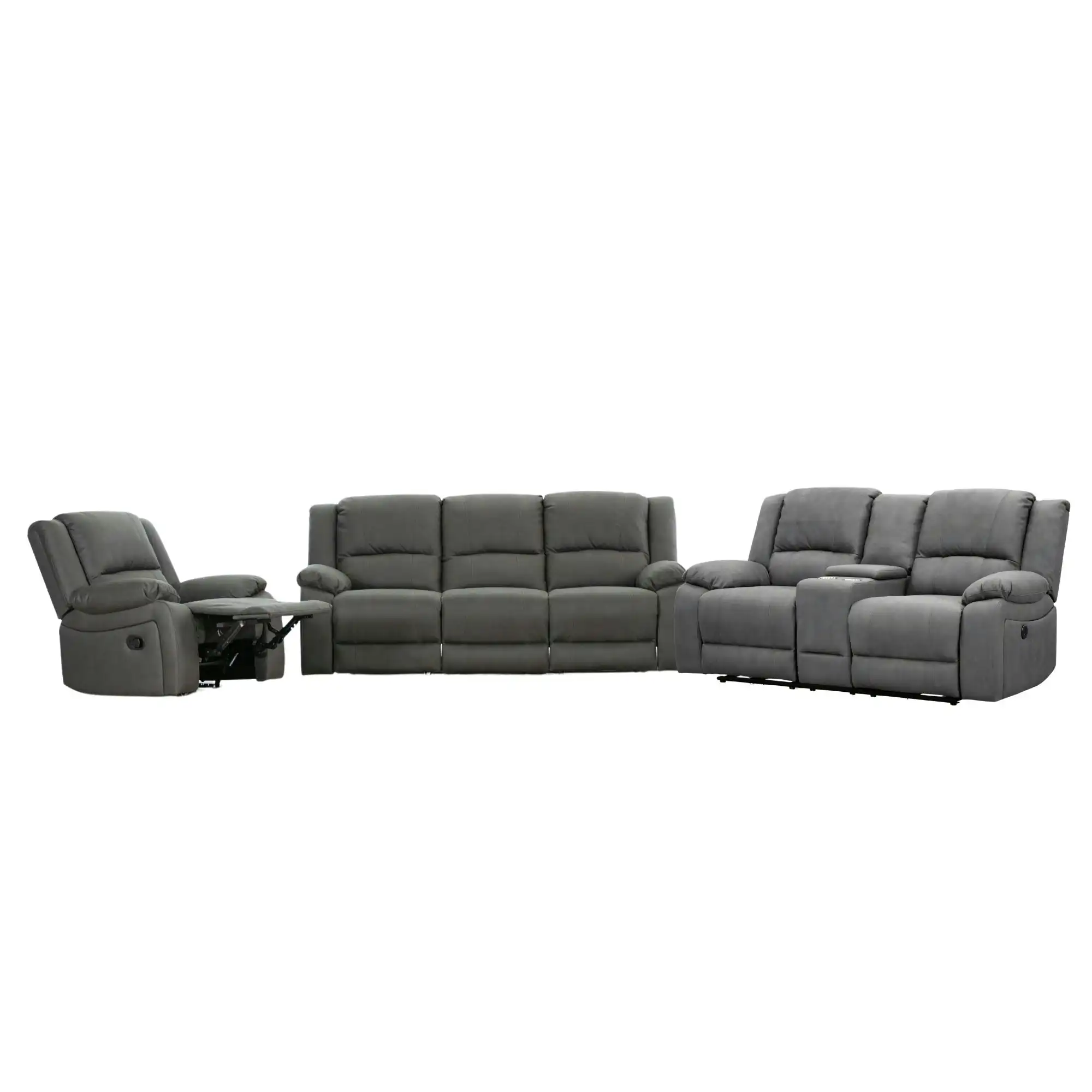 Anderson Fabric Electric Recliner Sofa Lounge Chair