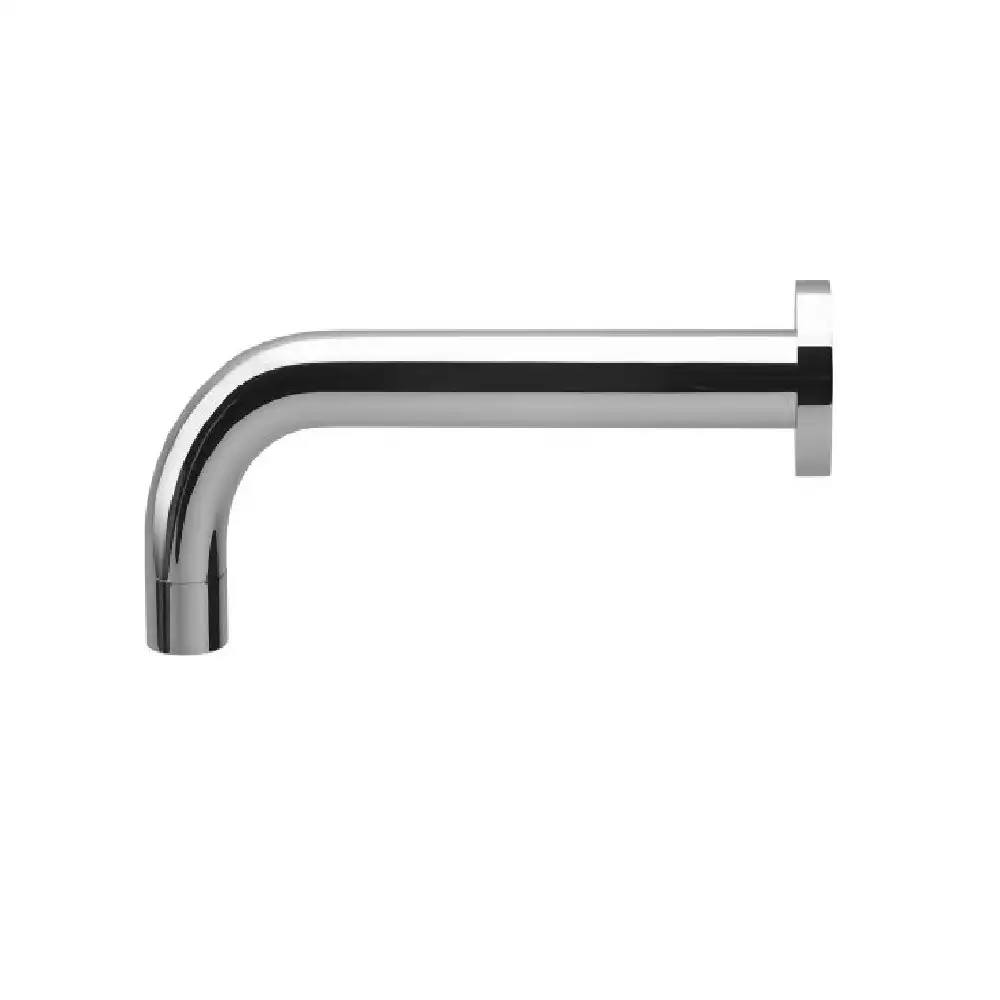 Phoenix Vivid Wall Bath Outlet 200mm Curved Chrome V251 CHR