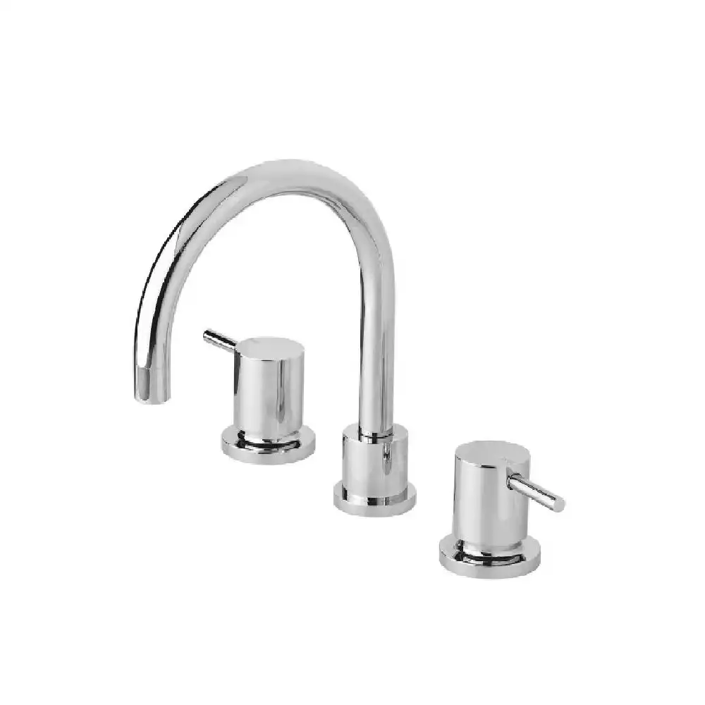 Phoenix Vivid Pin Lever Basin Set Swivel Gooseneck Outlet Chrome VP101 CHR