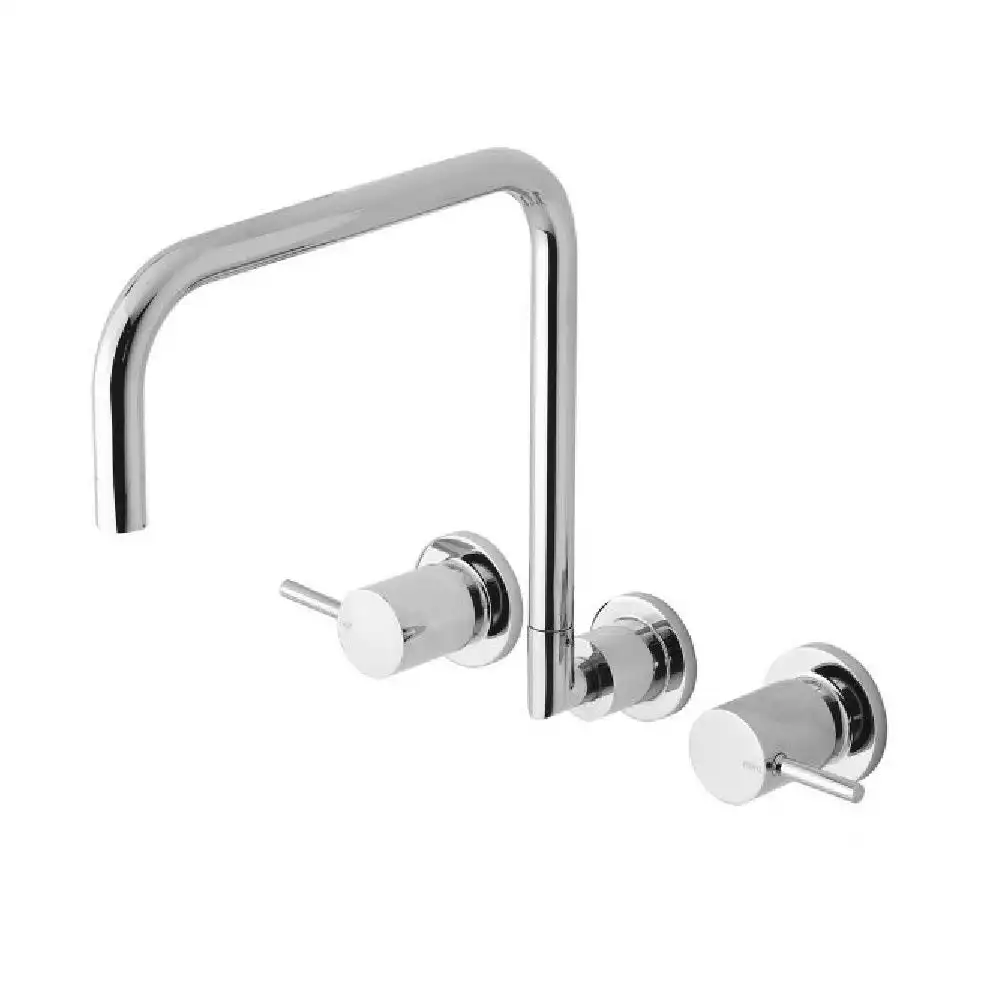 Phoenix Vivid Pin Lever Wall Sink Set Squareline Chrome VP815 CHR