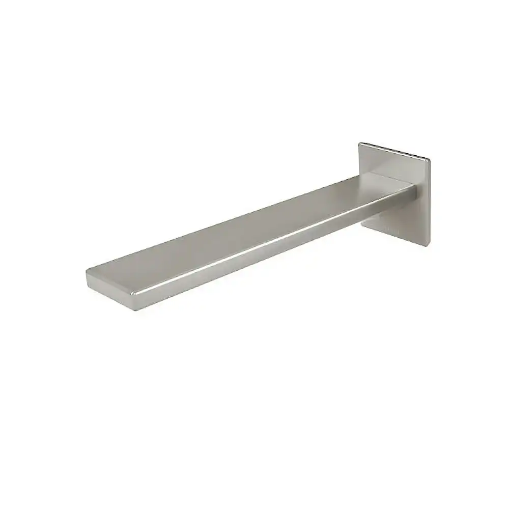 Phoenix Zimi Wall Bath Outlet 200mm Brushed Nickel 116-7620-40