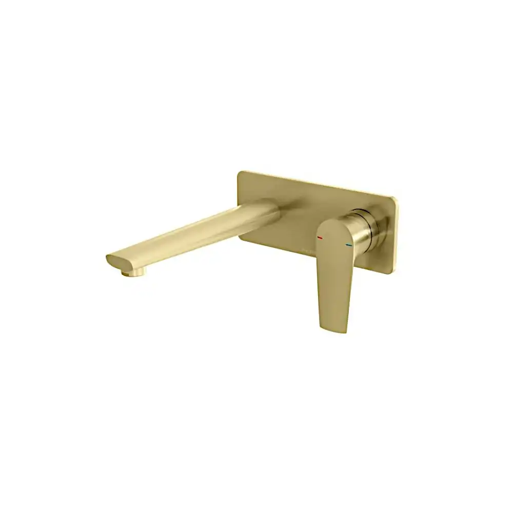 Phoenix Arlo Wall Basin/ Bath Mixer Set 200mm Brushed (Trim kit) Gold 151-7812-12