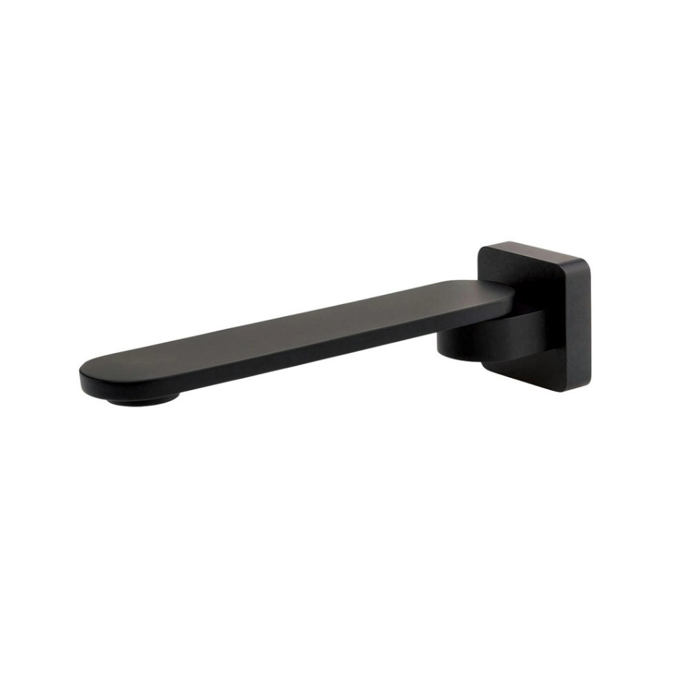 Fienza Empire Slim Swivel Bath Outlet Matte Black 221116B