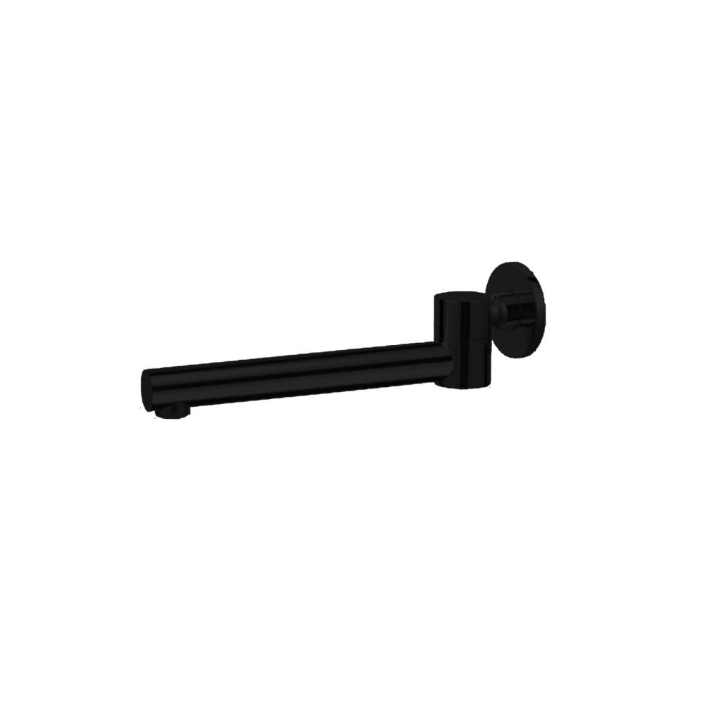 Nero Dolce Wall Mounted Swivel Bath Spout Matte Black NR202MB