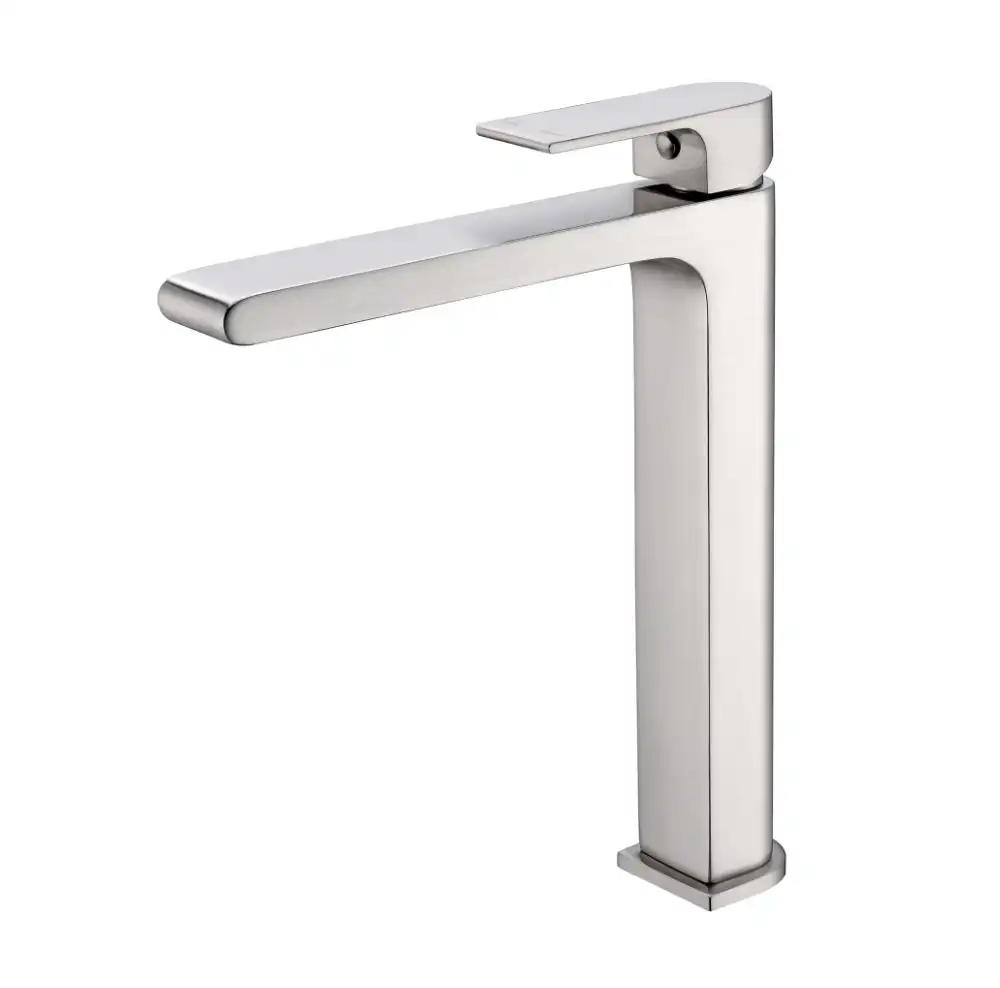 Nero Bianca Mid Tall Basin Mixer Brushed Nickel NR321501DBN