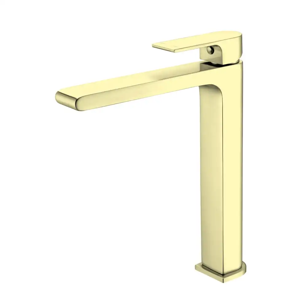 Nero Bianca Mid Tall Basin Mixer Brushed Gold NR321501DBG