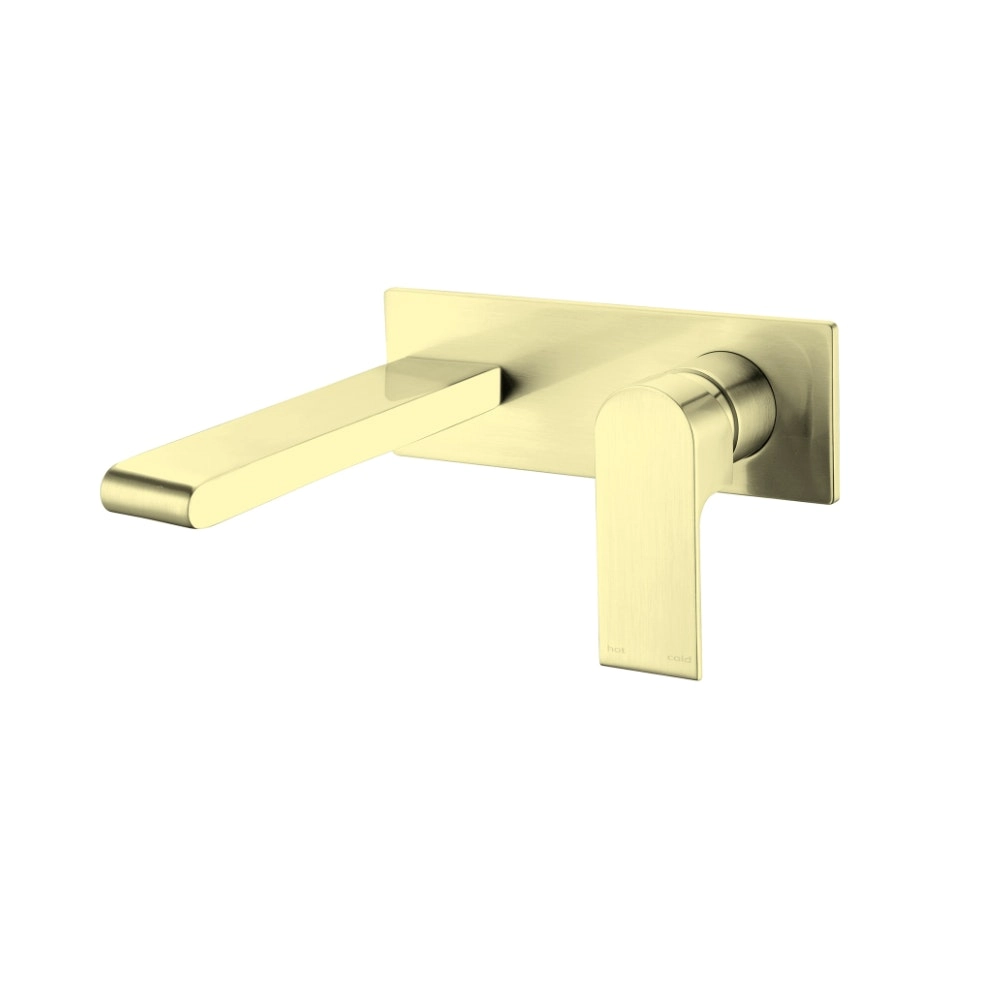 Nero Bianca Wall Basin Mixer Brushed Gold NR321507ABG