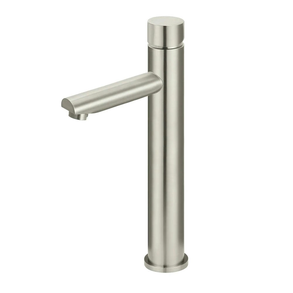 Meir Round Tall Basin Mixer Brushed Nickel MB04PN-R2-PVDBN