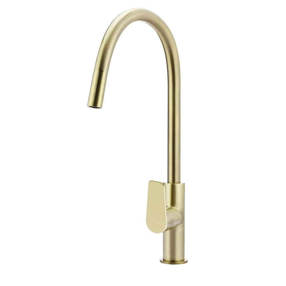 Meir Round Piccola Pull Out Kitchen Mixer Tap Tiger Bronze MK17PD-PVDBB