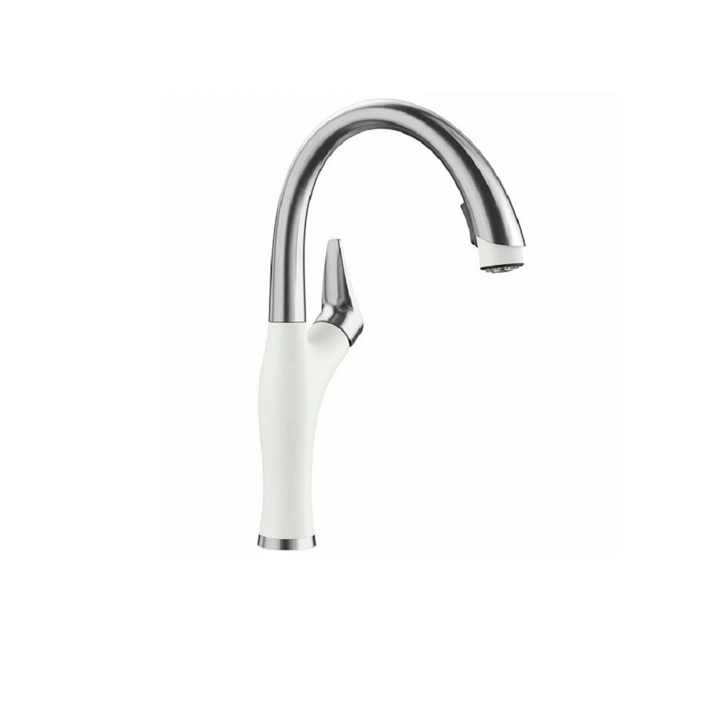 Blanco Artona-S Silgranit Mixer High Arch Pull Down Tap White ARTONASW 525101