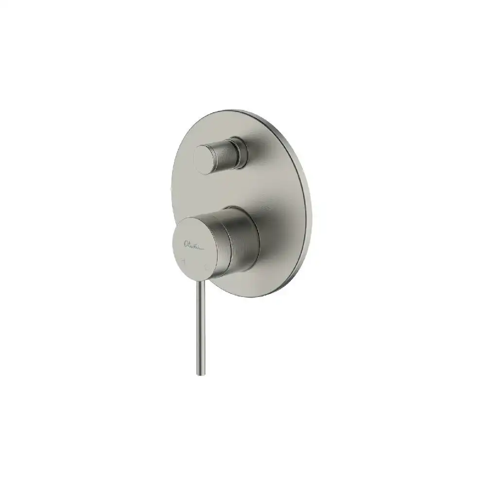 Oliveri Venice Wall Mixer With Diverter Brushed Nickel VE112504BN